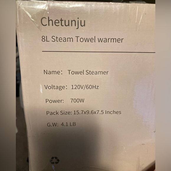 NEW IN THE BOX Chetunju 8L Professional Towel Steamer - Picture 3 of 8